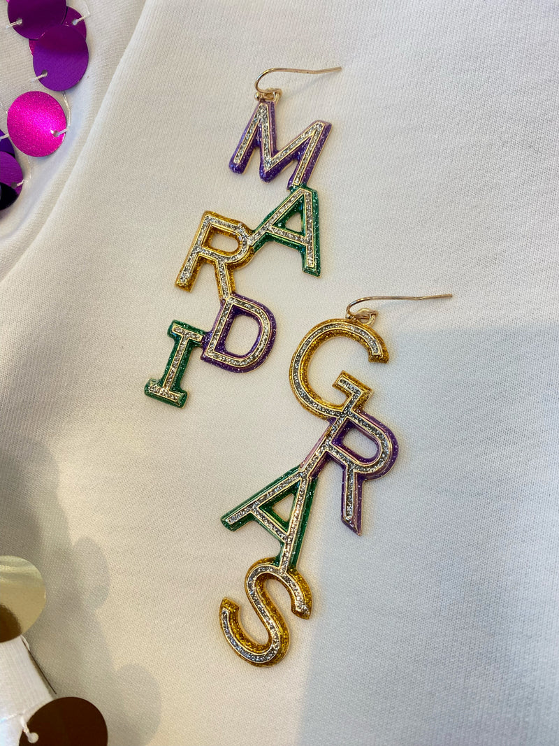 Mardi Gras Earrings