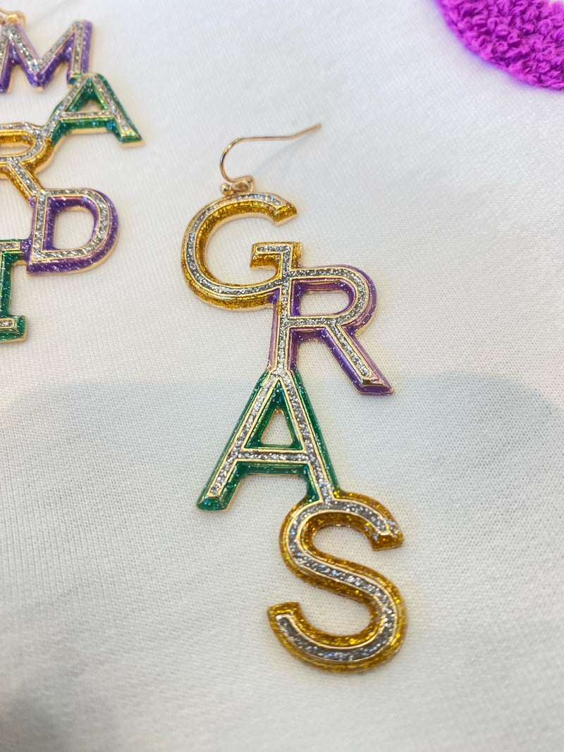 Mardi Gras Earrings