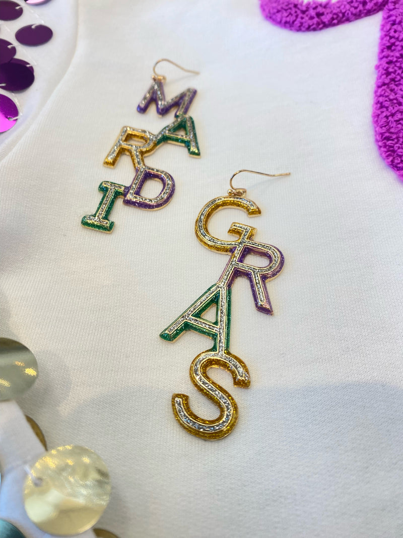 Mardi Gras Earrings