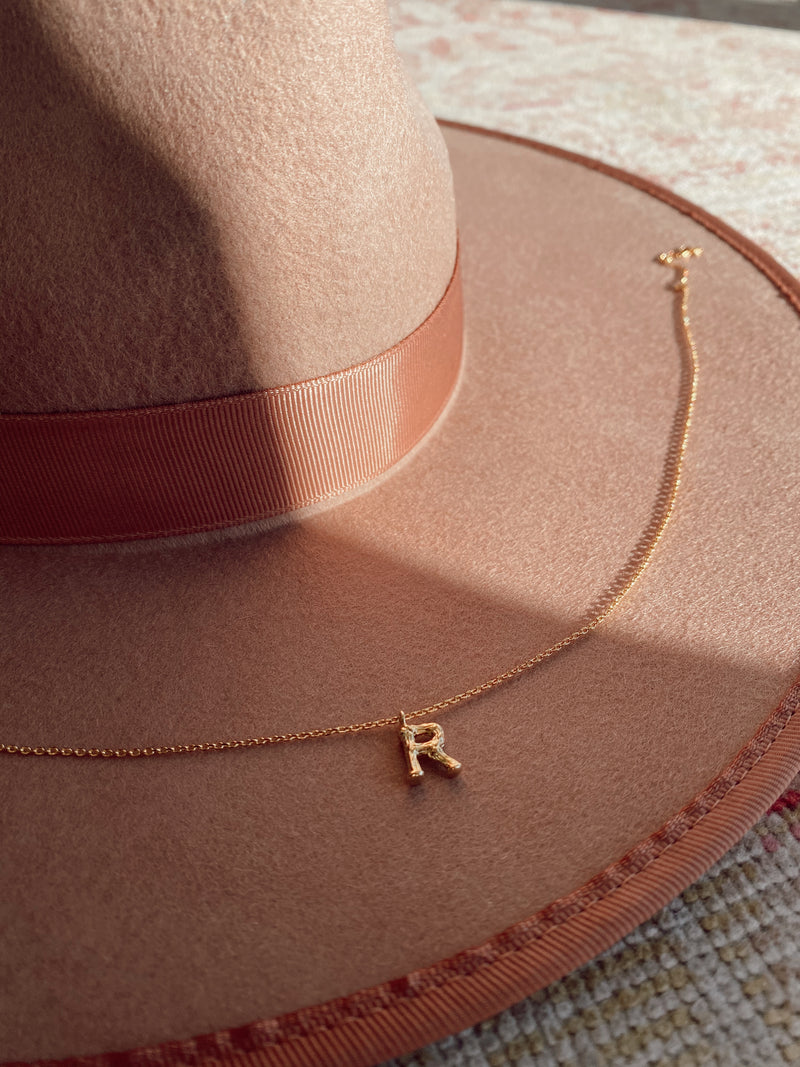 Bamboo Initial Necklace